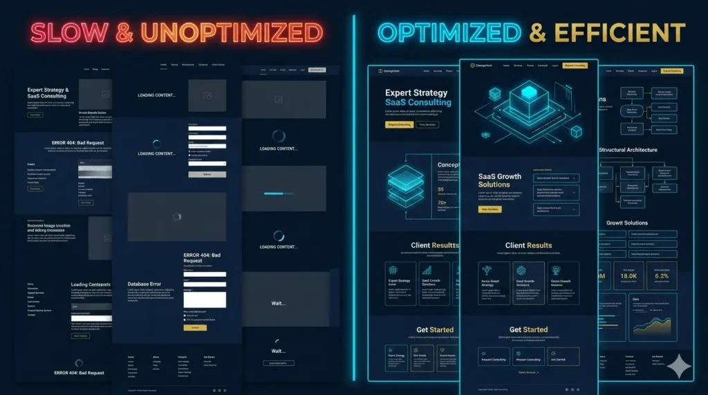 website system architecture performance optimization structure visualization