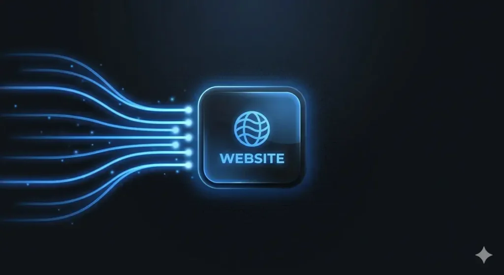 website design strategy failure showing traffic flow stopping before conversion