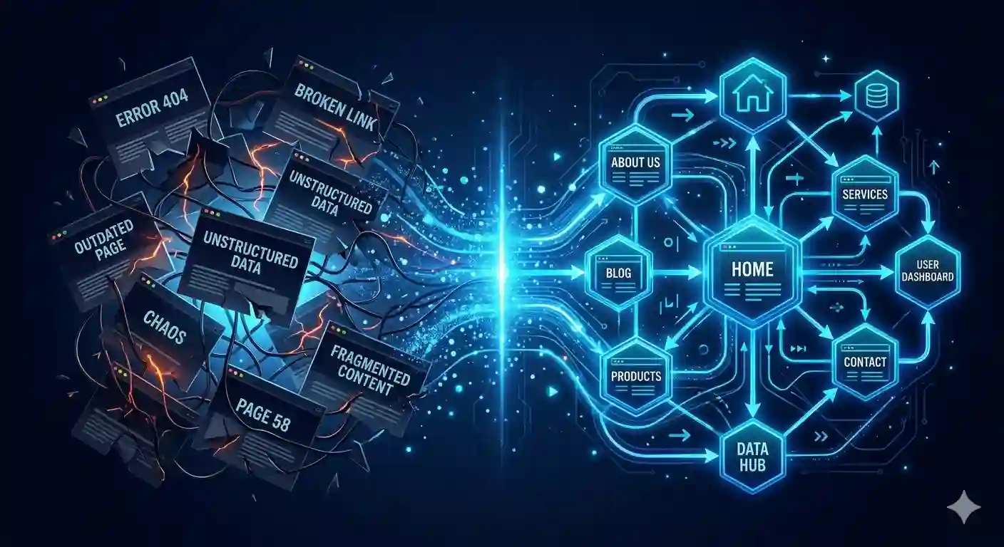 website structure strategy system visualization