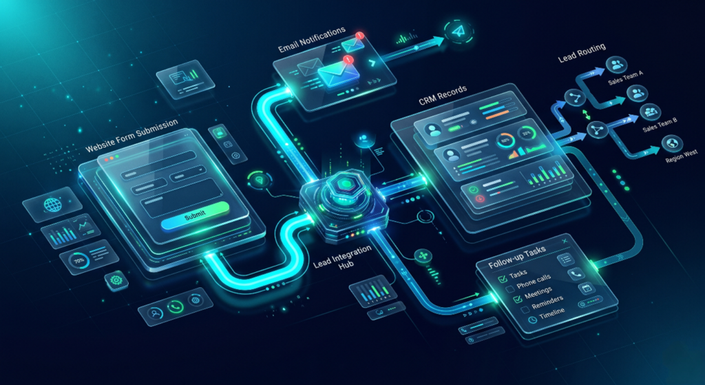 lead flow automation and CRM integration system