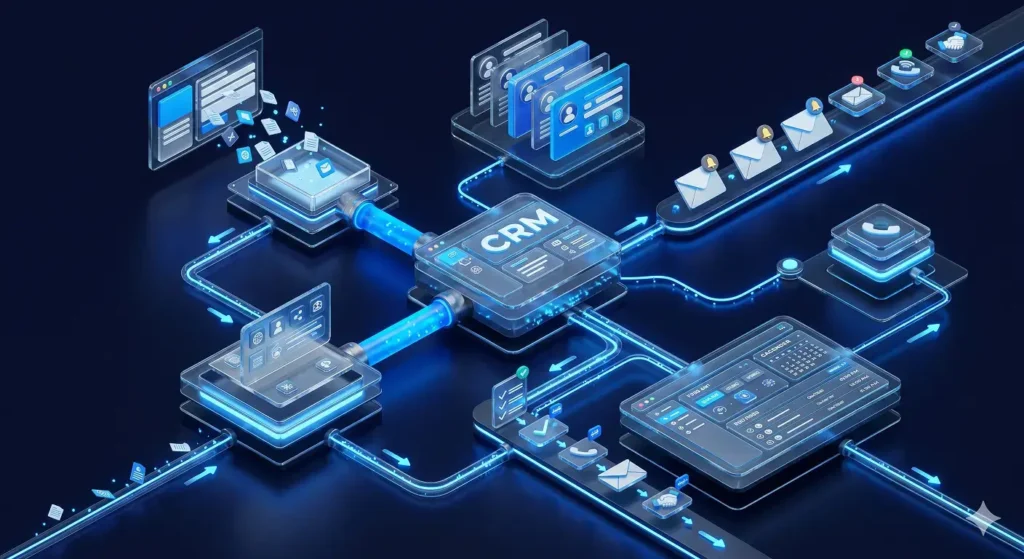 lead flow automation and CRM integration system